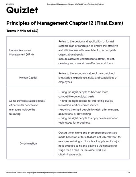 Top Principles Of Management Flashcards .